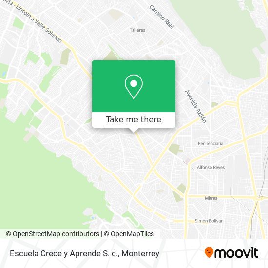 Escuela Crece y Aprende S. c. map