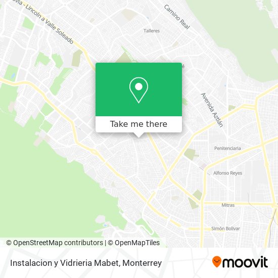 Instalacion y Vidrieria Mabet map