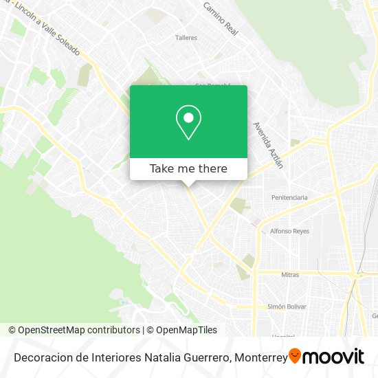 Decoracion de Interiores Natalia Guerrero map