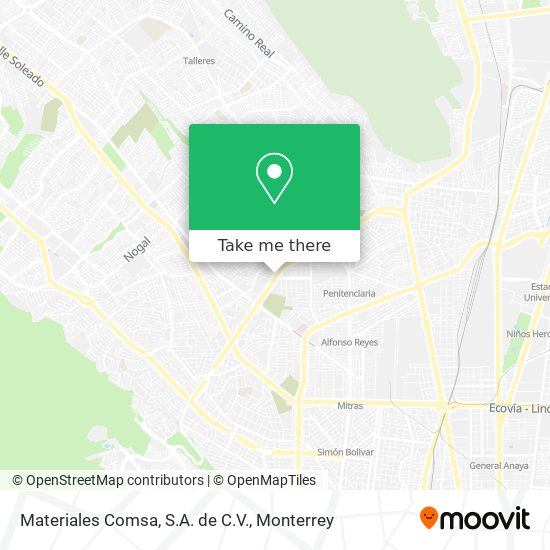 Mapa de Materiales Comsa, S.A. de C.V.