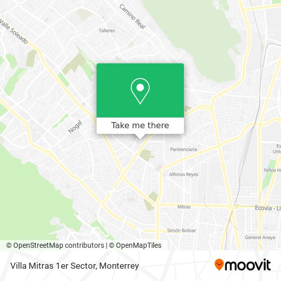 Mapa de Villa Mitras 1er Sector