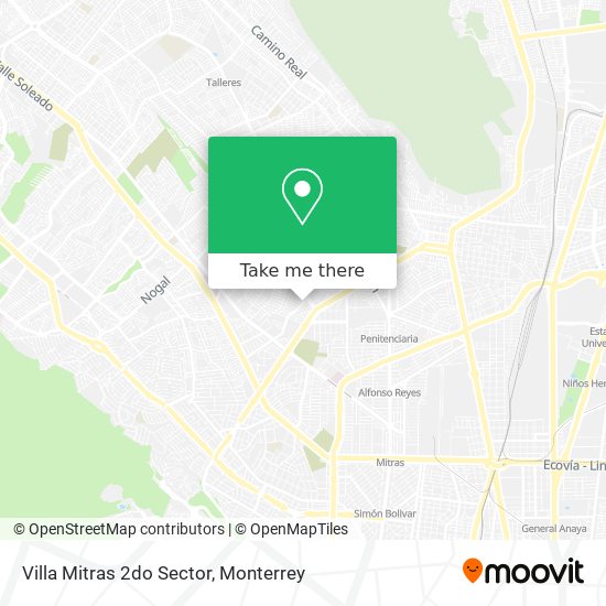 Villa Mitras 2do Sector map