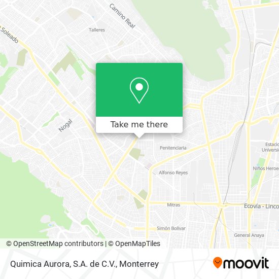 Quimica Aurora, S.A. de C.V. map