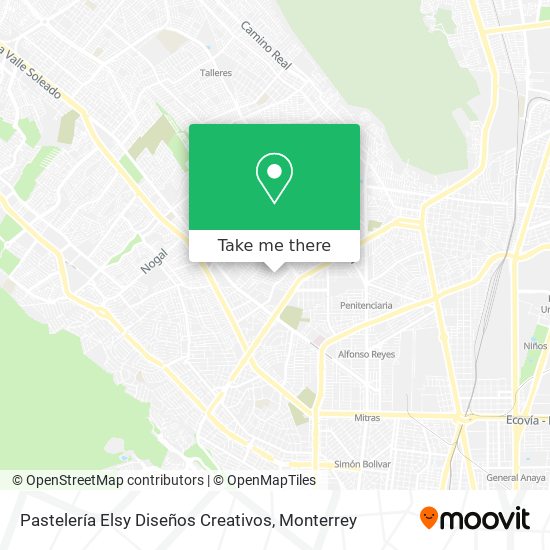 Mapa de Pastelería Elsy Diseños Creativos