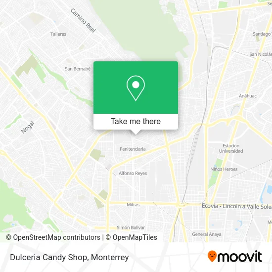 Dulceria Candy Shop map