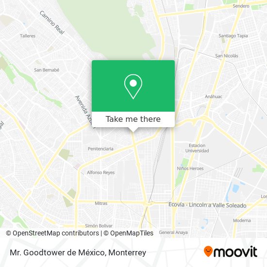 Mr. Goodtower de México map