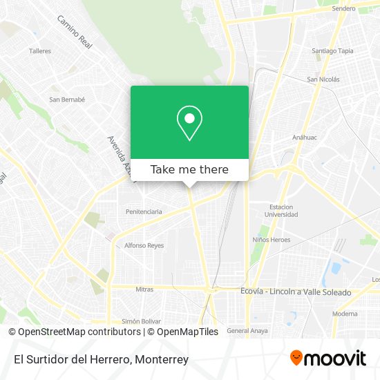 Mapa de El Surtidor del Herrero