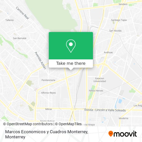Marcos Economicos y Cuadros Monterrey map