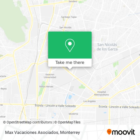 Mapa de Max Vacaciones Asociados