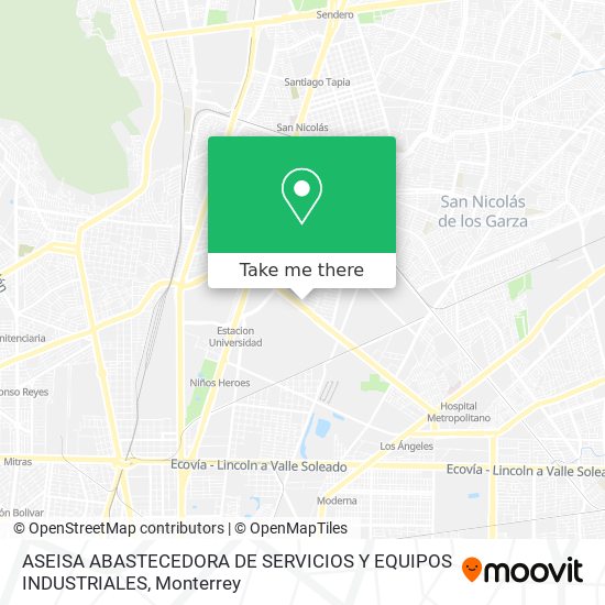 ASEISA ABASTECEDORA DE SERVICIOS Y EQUIPOS INDUSTRIALES map