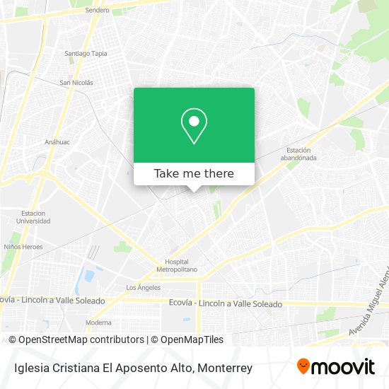 Mapa de Iglesia Cristiana El Aposento Alto