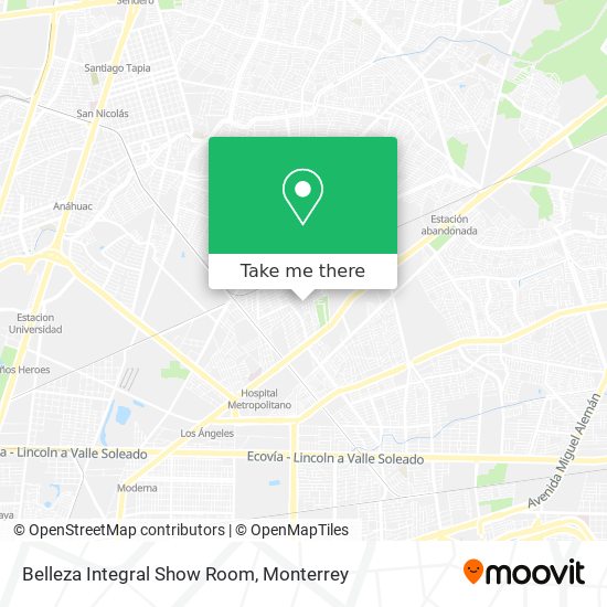 Belleza Integral Show Room map