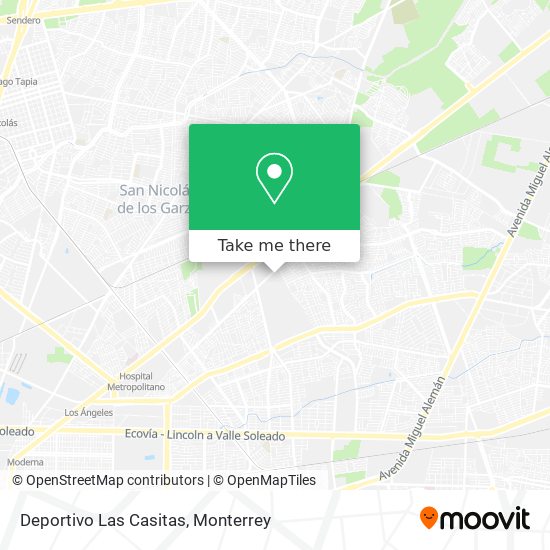Deportivo Las Casitas map