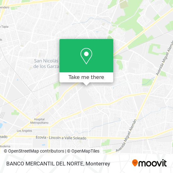 BANCO MERCANTIL DEL NORTE map