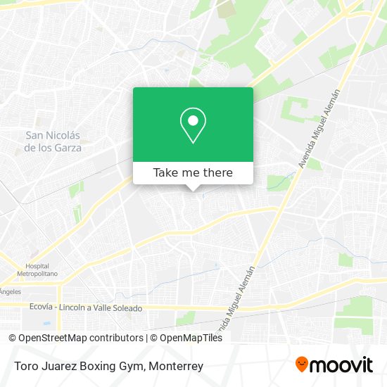 Toro Juarez Boxing Gym map