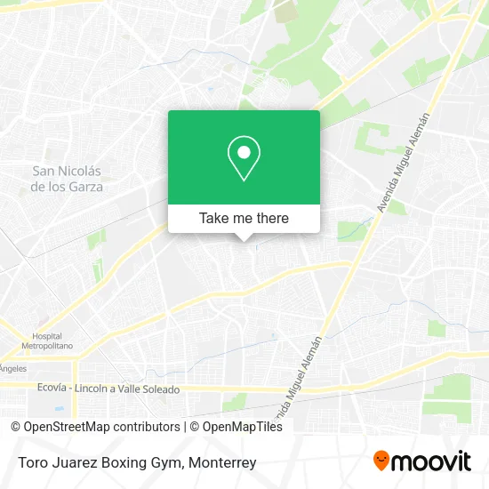 Mapa de Toro Juarez Boxing Gym