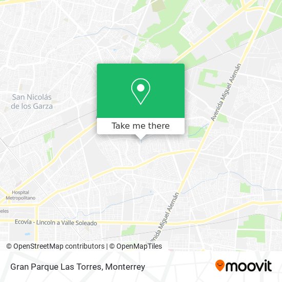 Gran Parque Las Torres map