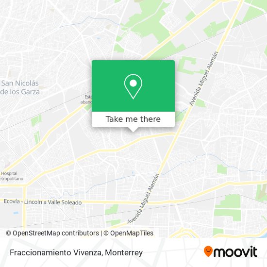 Mapa de Fraccionamiento Vivenza