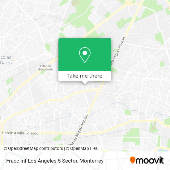 Fracc Inf Los Ángeles 5 Sector map