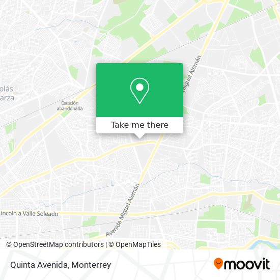 Mapa de Quinta Avenida
