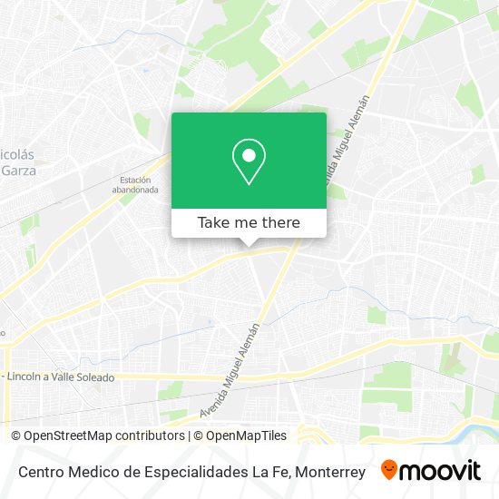 Centro Medico de Especialidades La Fe map