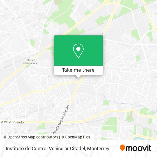 Instituto de Control Vehicular Citadel map