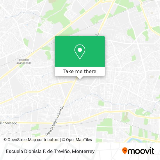 Escuela Dionisia F. de Treviño map