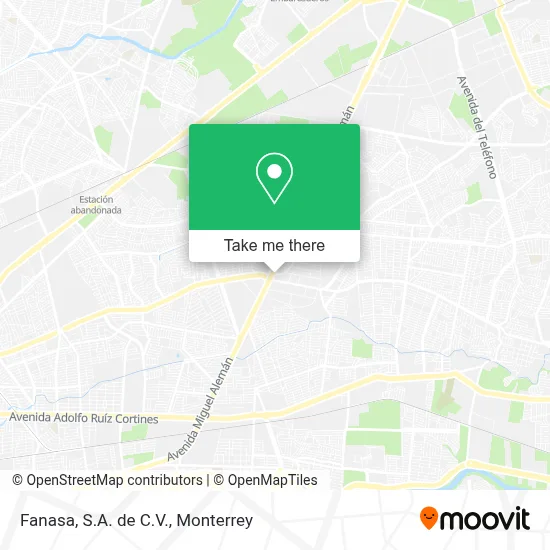 Fanasa, S.A. de C.V. map