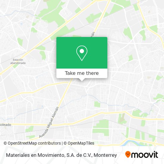 Mapa de Materiales en Movimiento, S.A. de C.V.