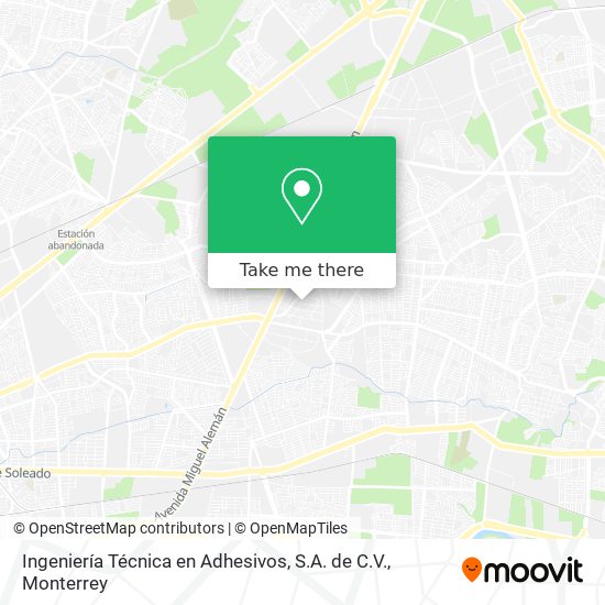 Ingeniería Técnica en Adhesivos, S.A. de C.V. map