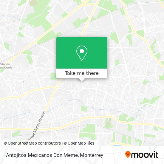 Mapa de Antojitos Mexicanos Don Meme
