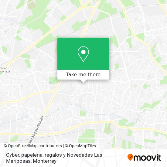 Cyber, papeleria, regalos y Novedades Las Mariposas map