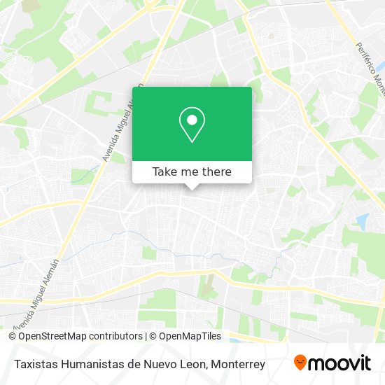 Taxistas Humanistas de Nuevo Leon map