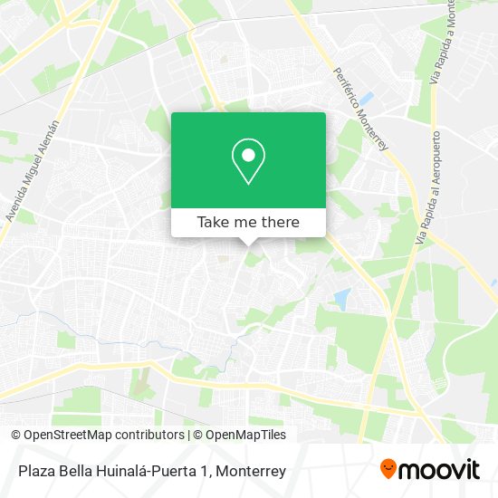 Mapa de Plaza Bella Huinalá-Puerta 1