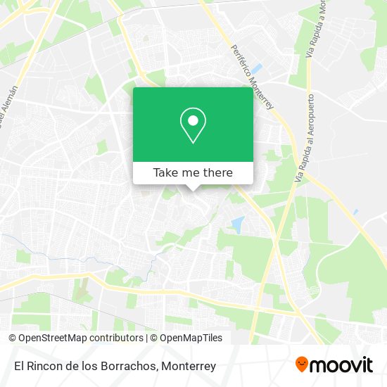 Mapa de El Rincon de los Borrachos