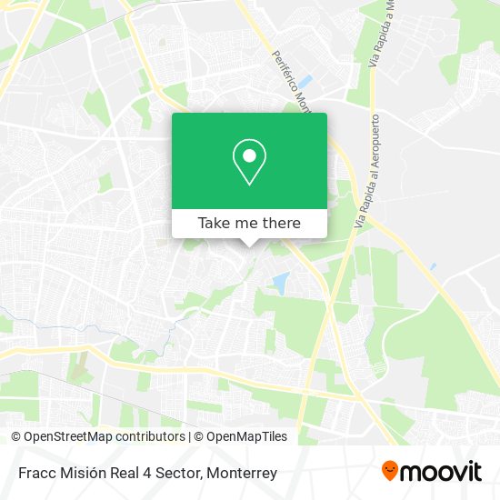 Fracc Misión Real 4 Sector map
