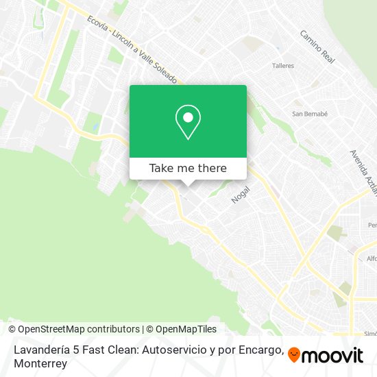 Lavandería 5 Fast Clean: Autoservicio y por Encargo map