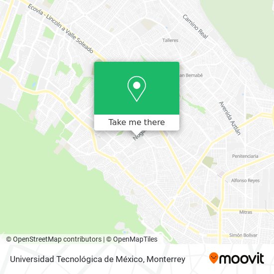 Universidad Tecnológica de México map