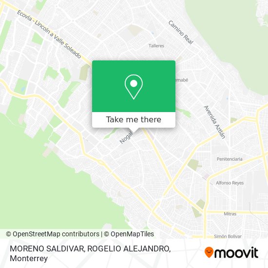 MORENO SALDIVAR, ROGELIO ALEJANDRO map