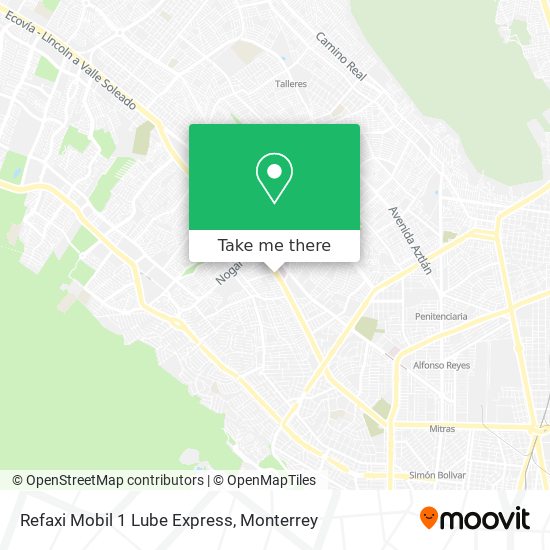 Refaxi Mobil 1 Lube Express map
