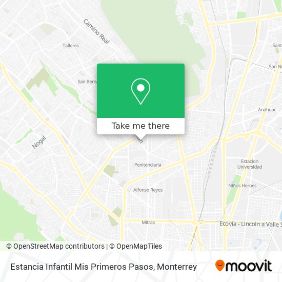Estancia Infantil Mis Primeros Pasos map
