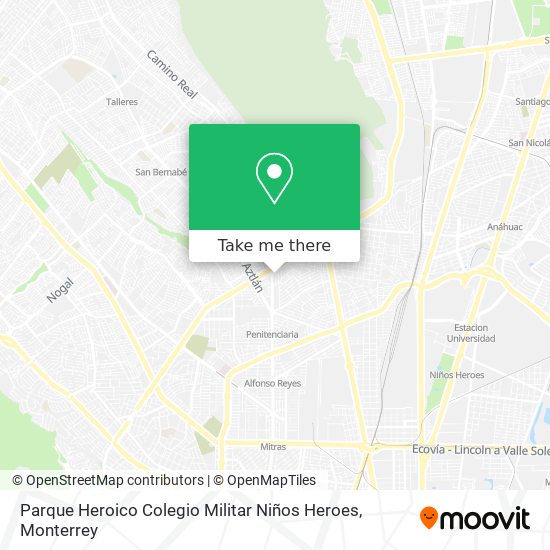 Parque Heroico Colegio Militar Niños Heroes map