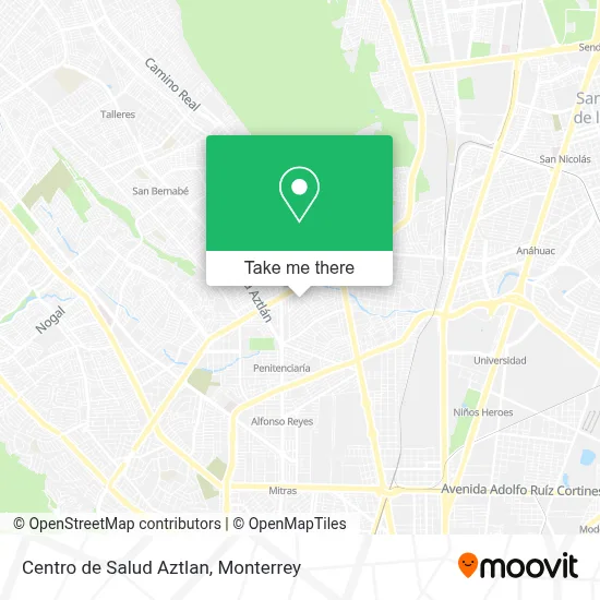 Centro de Salud Aztlan map