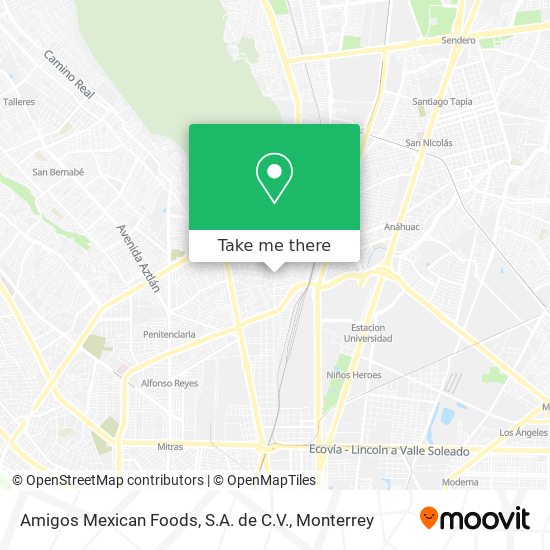 Amigos Mexican Foods, S.A. de C.V. map