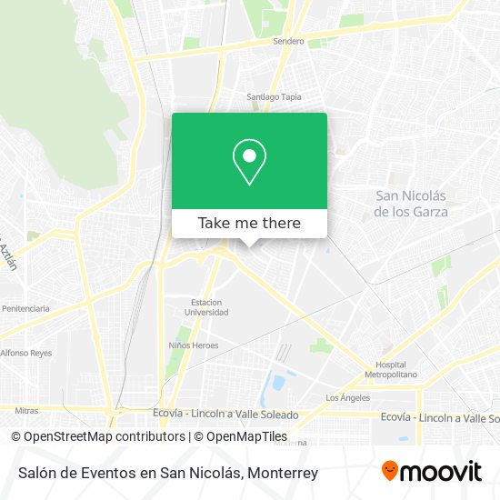 Salón de Eventos en San Nicolás map