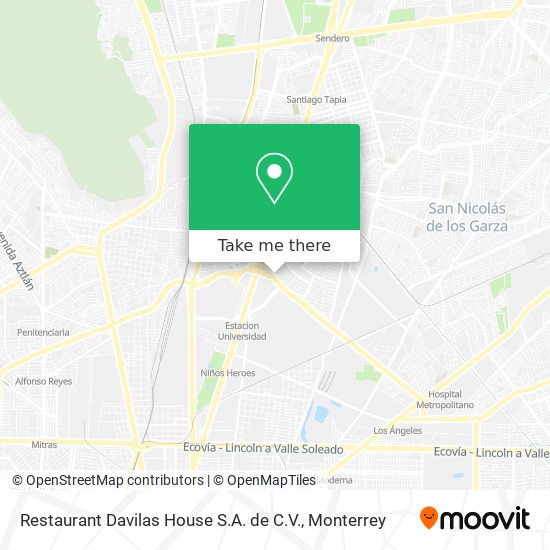 Restaurant Davilas House S.A. de C.V. map