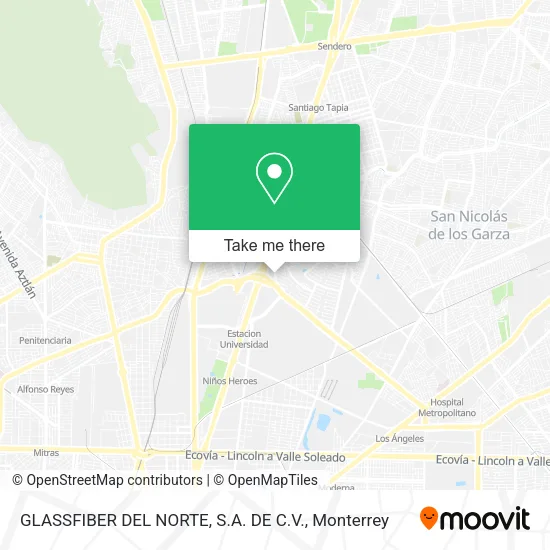 Mapa de GLASSFIBER DEL NORTE, S.A. DE C.V.