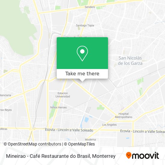Mineirao - Café Restaurante do Brasil map
