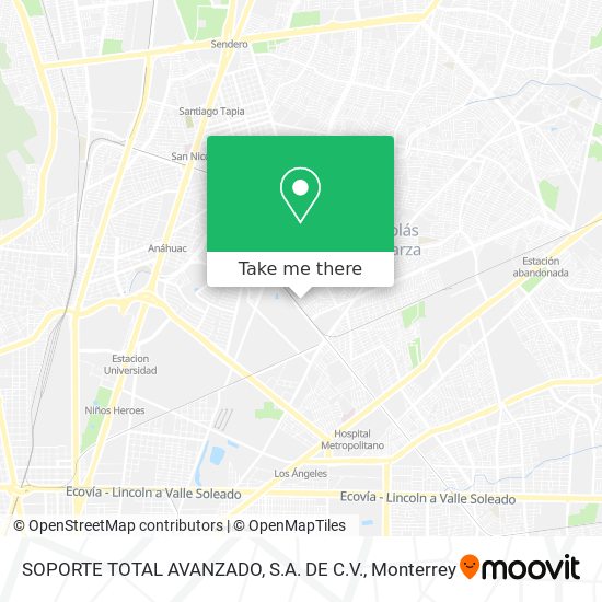 Mapa de SOPORTE TOTAL AVANZADO, S.A. DE C.V.