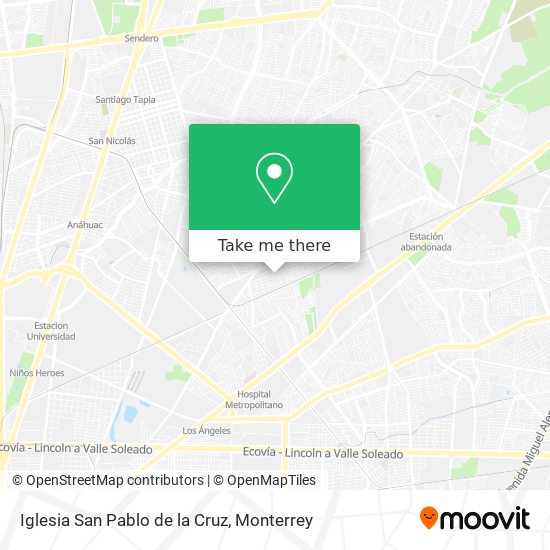 Iglesia San Pablo de la Cruz map